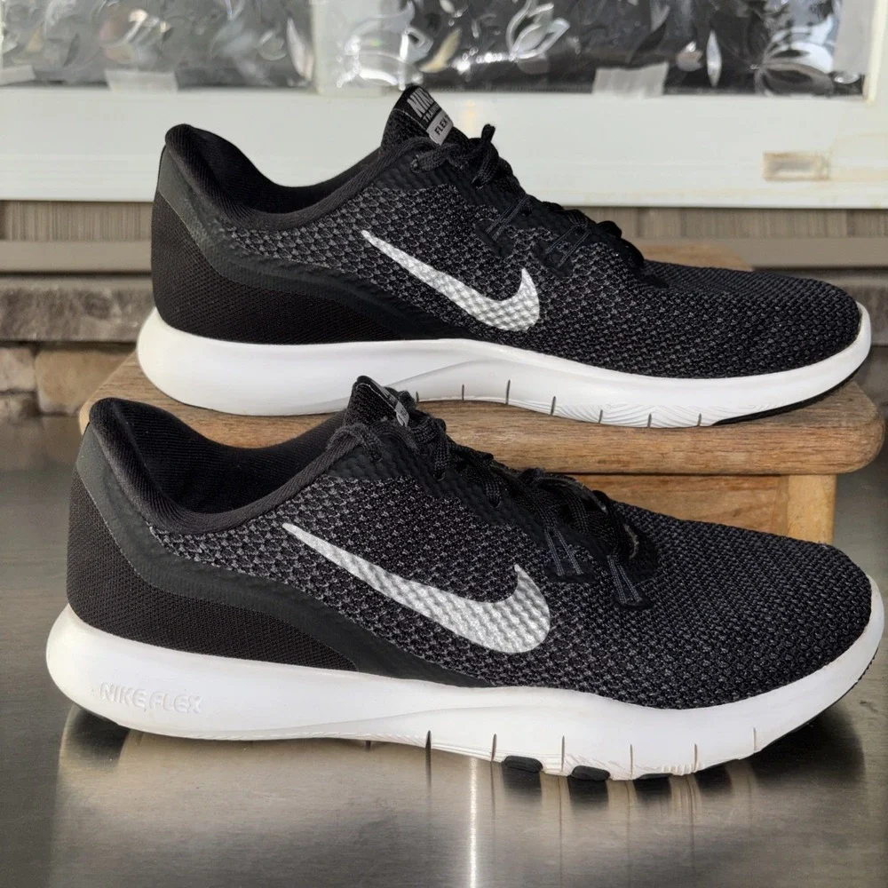 Nike Flex Trainer 7 Training Shoes Black 898479-001 Low Top Lace Up Womens 10